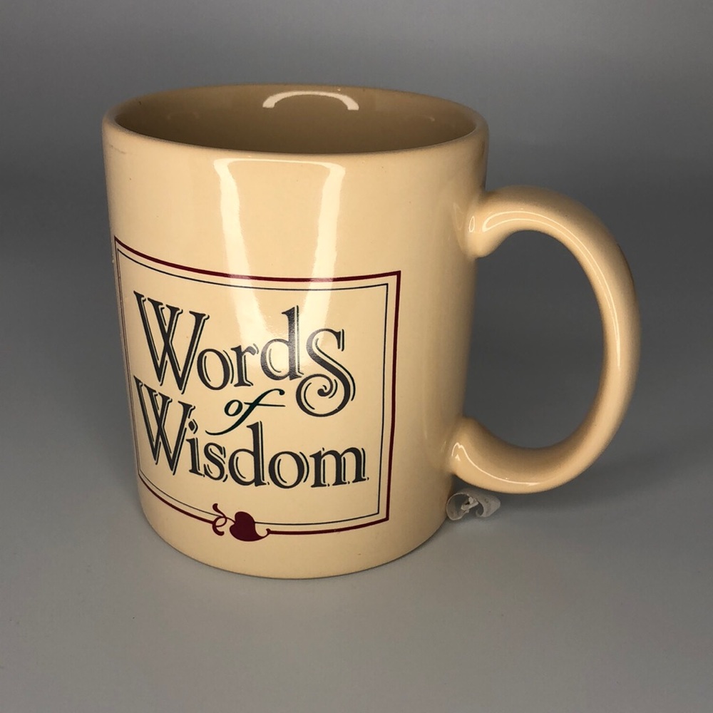 Words of Wisdom cup